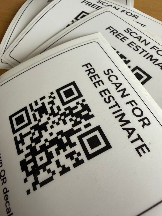Custom QR Code Decal (2-Pack)