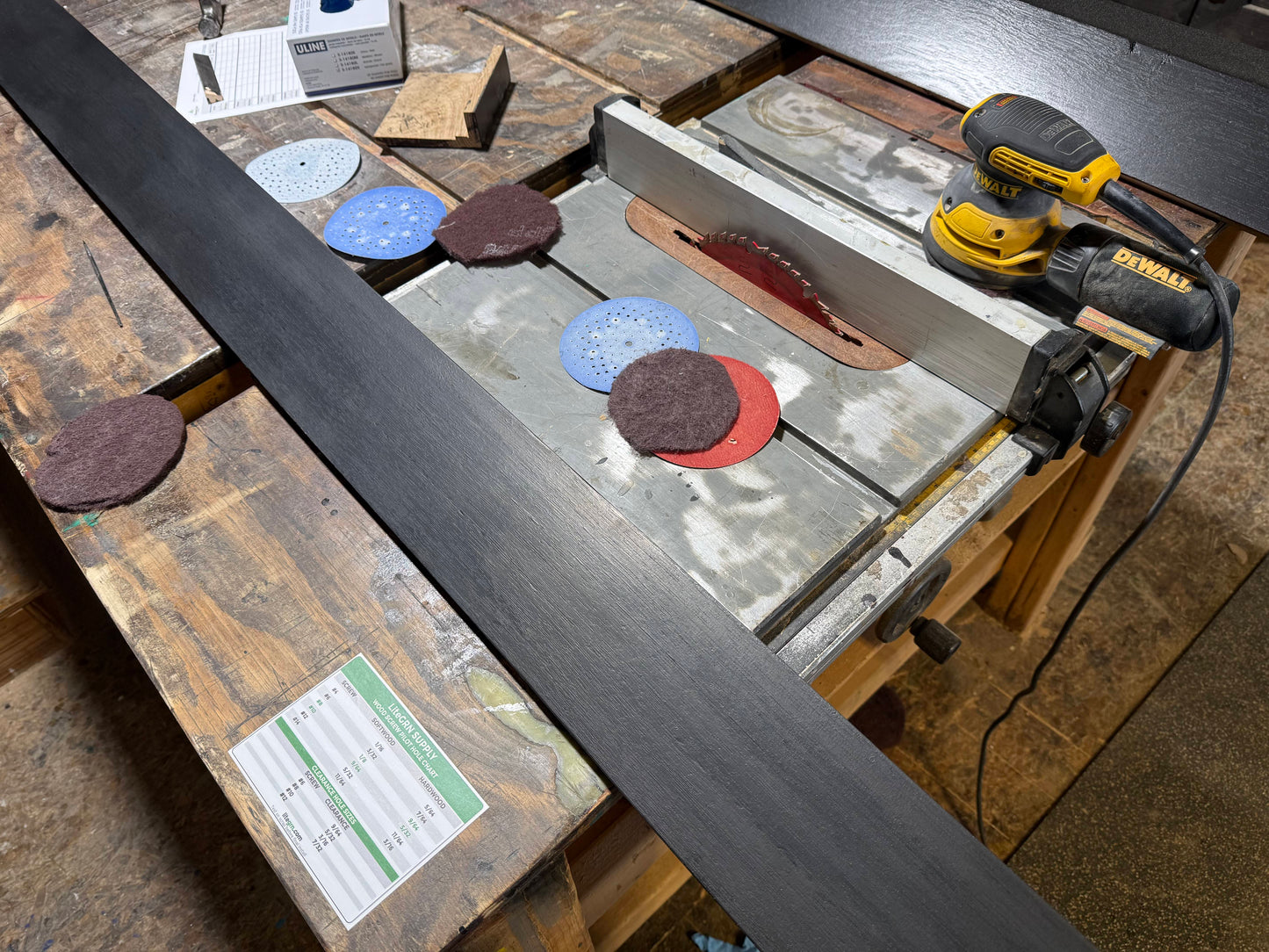 Wood Screw Pilot Hole Chart (2-Pack)