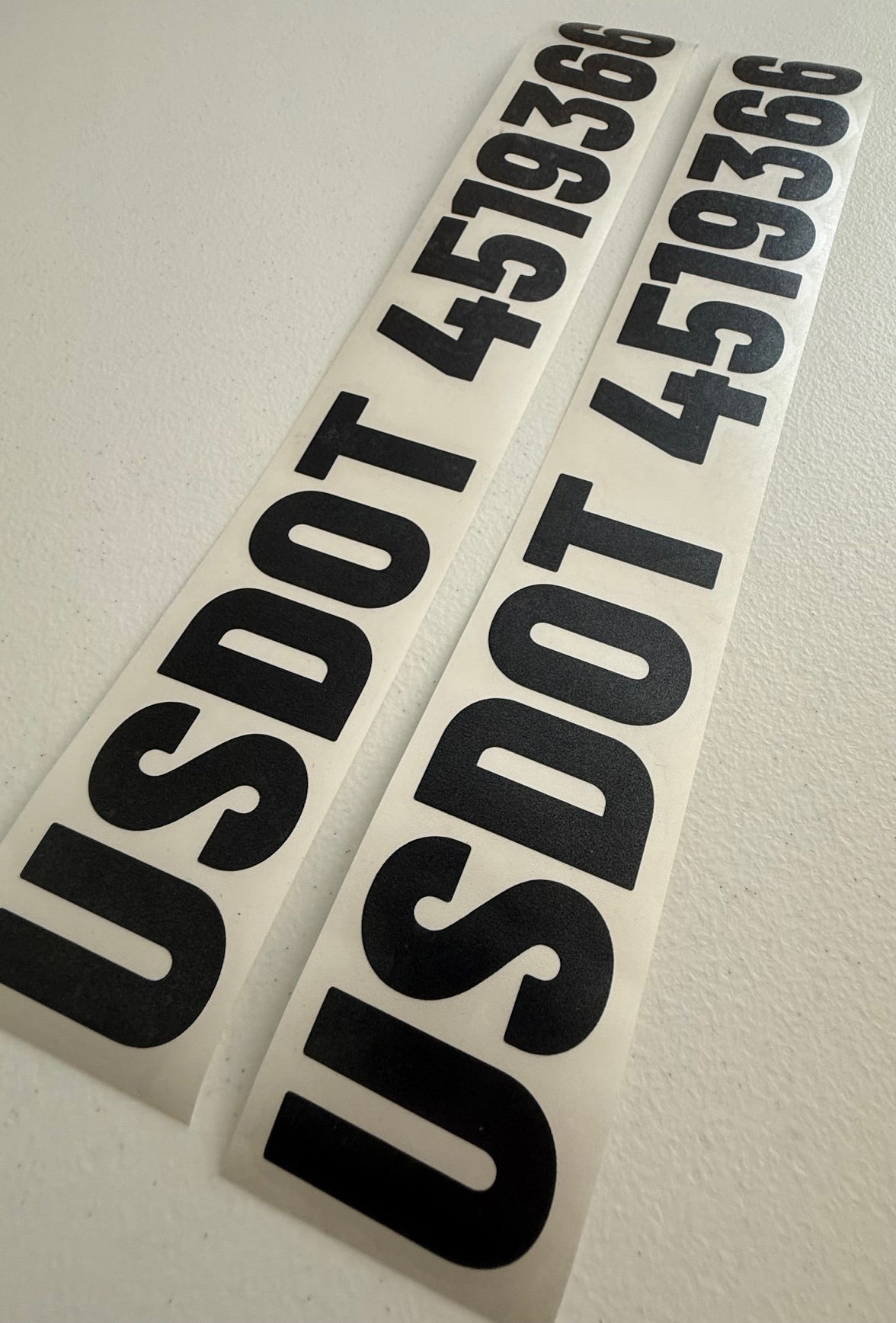 Maryland DOT Number Decal Kit (2-Pack)